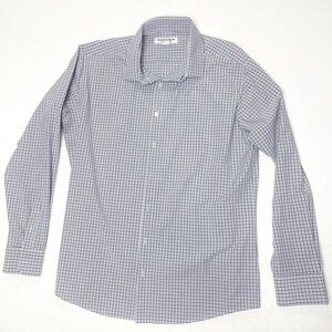 Mizzen+Main Leeward Long Sleeve Button Front Plaid Dress Shirt Large
